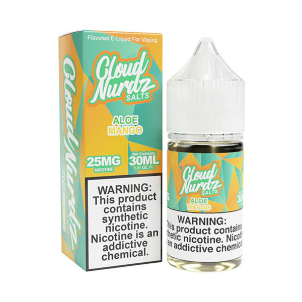 Cloud Nurdz Salts Aloe Mango Synthetic Nicotine 30ml E-Juice