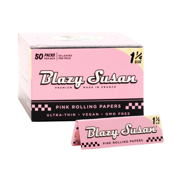 Blazy Susan Pink Rolling Papers 50PK 1-14
