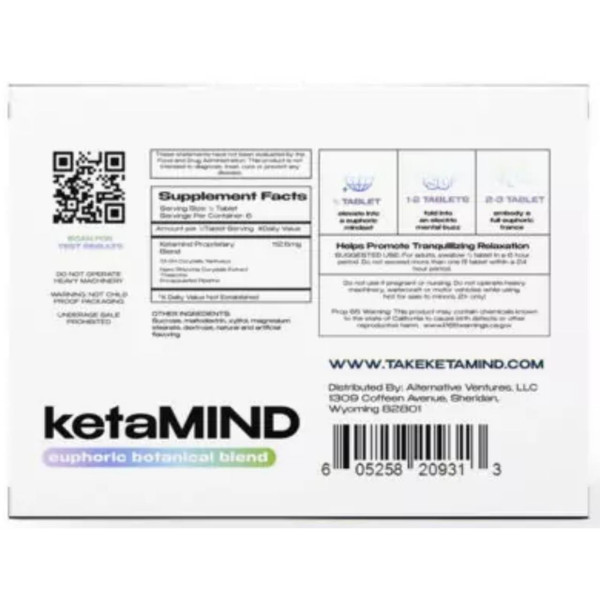 ketaMIND Euphoric Botanical Blend Tablet 3CT- 675MG