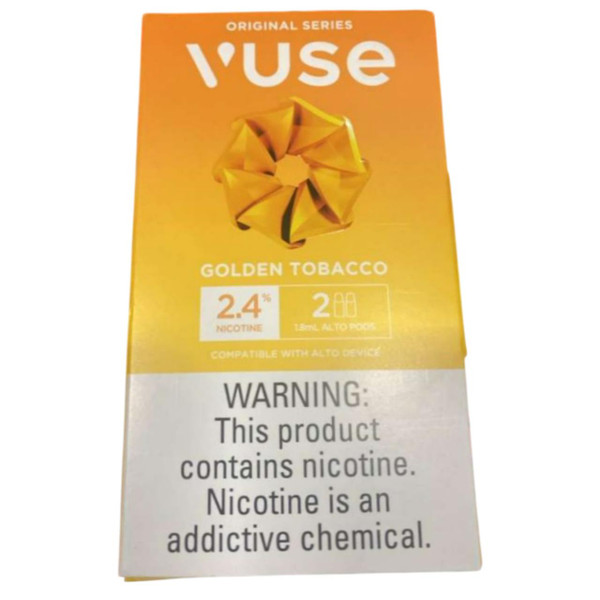 Vuse Alto Prefilled Replacement Pod 1.8ML - 2.4% - Pack of 2 Golden Tobacco