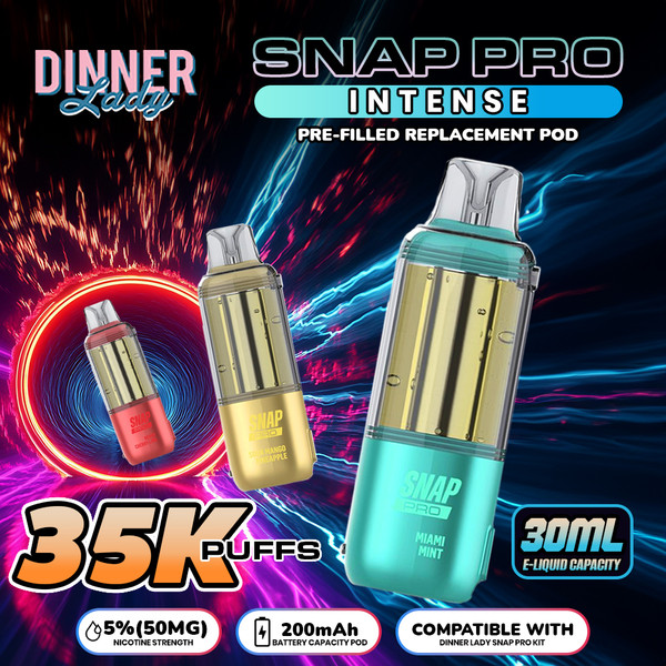 Dinner Lady Snap Pro Intense 35K Replacement Pod Cartridge
