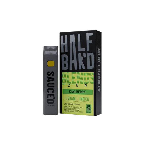 Half Bak'd Zen Blends Disposable 1G-Kiwi Berry Indica