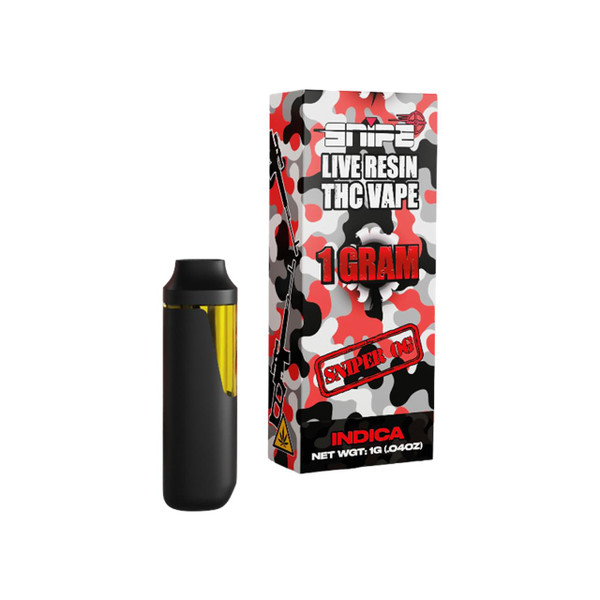 Snipe THCP Live Resin Disposable 1G Sniper Indica