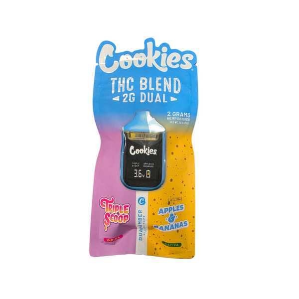 Cookies THC Dual Chamber Disposable 2G Triple Scoop Apples & Bananas
