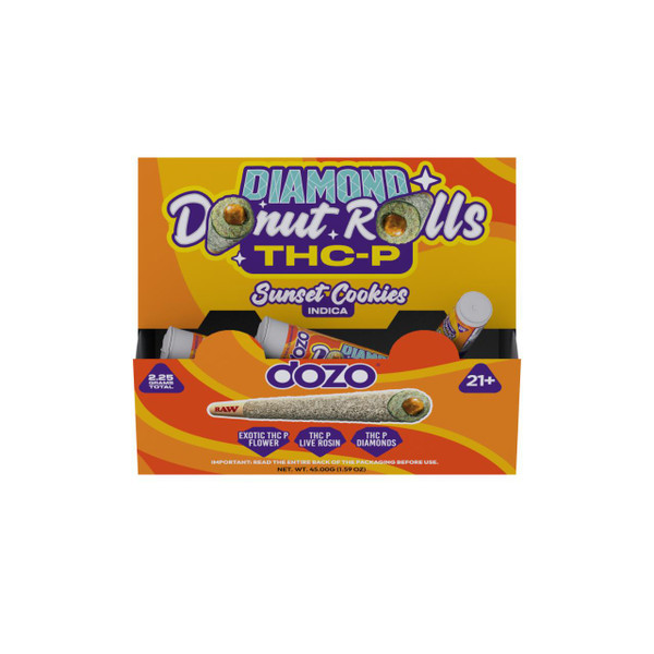 DOZO Diamond Donut Prerolls 2.25G 20CT-Sunset Cookies Indica
