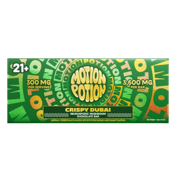 Motion Potion Mushroom Chocolate Bar 300MG Crispy Dubai