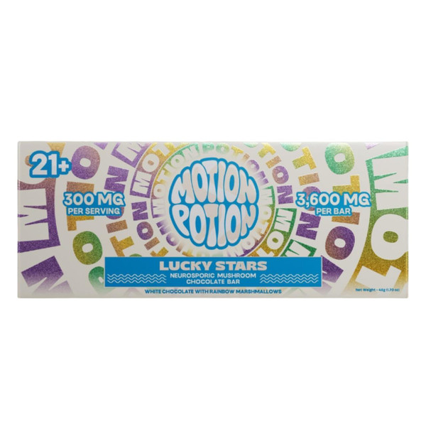 Motion Potion Mushroom Chocolate Bar 300MG Lucky Stars
