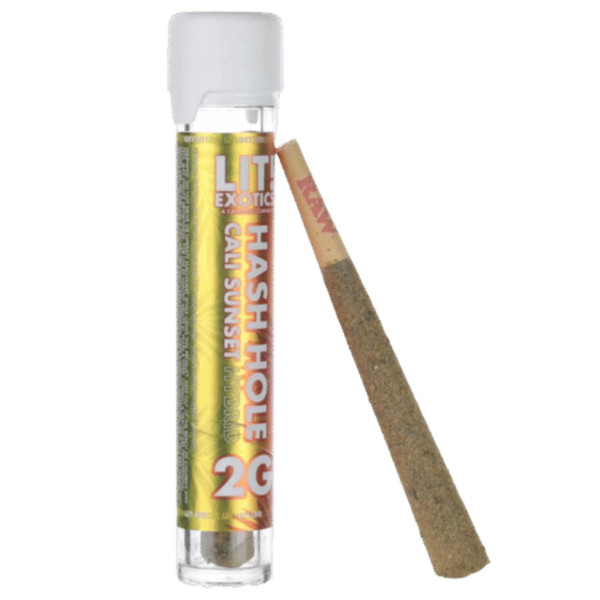 LIT Exotics Hash Hole Prerolls 2G Cali Sunset Hybrid