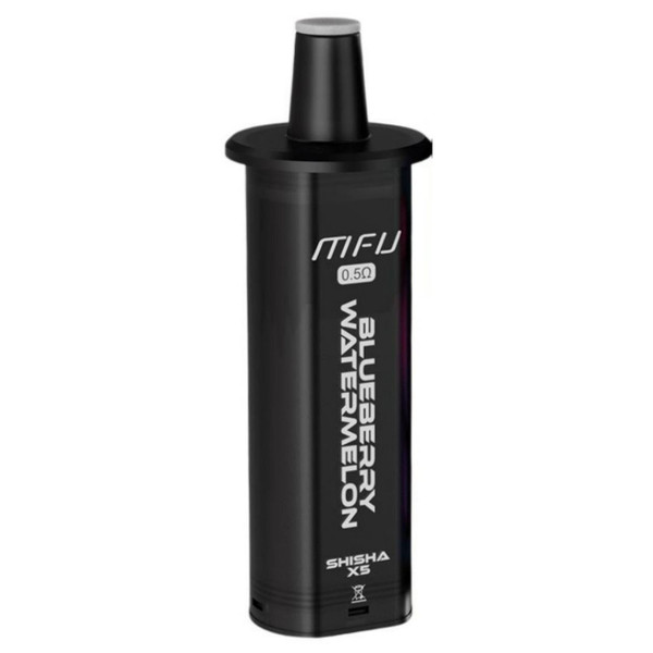 MFU SHISHA X5 Hookah 35K Replacement Pod - 1PK Blueberry Watermelon
