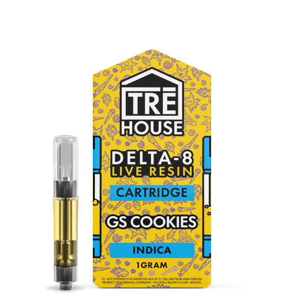 TRĒ House 1G Live Resin D8 Cartridge D8 - GS Cookies