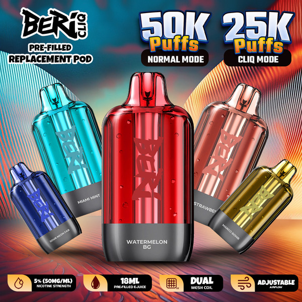 Beri Cliq Pre-filled Disposable Pod 50K Puffs