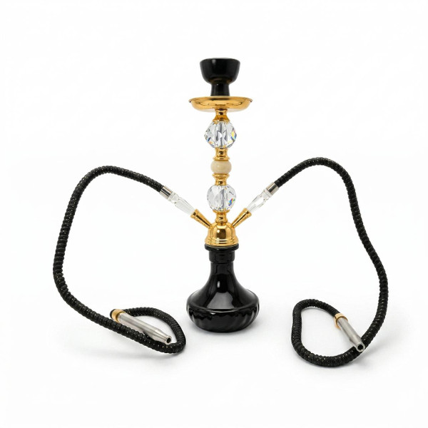 Aadhi Gold Hookah Kit-Black