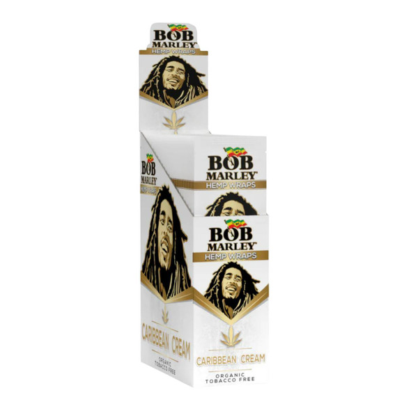 BOB MARLEY HEMP WRAPS -25CT CARIBBEAN CREAM