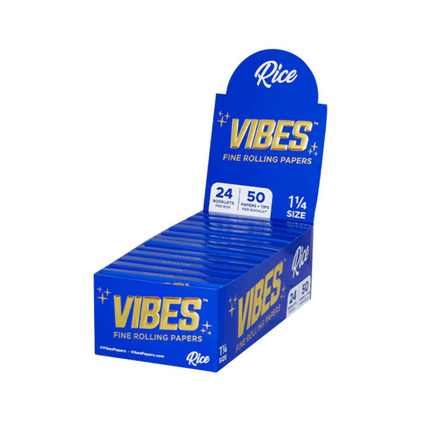 VIBES PAPERS 24PK 1-14 RICE BLUE