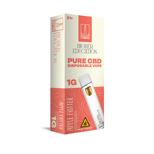 Higher Education Pure CBD Disposable 1G-Apple Fritter Hybrid