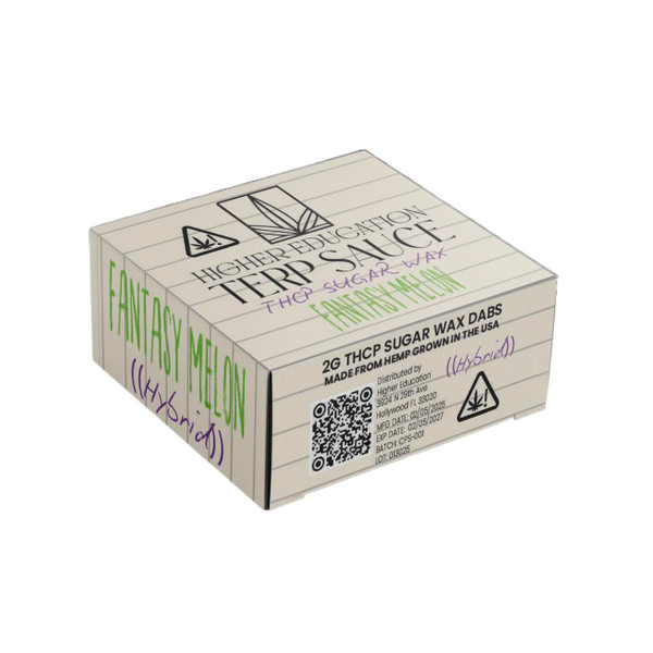 Higher Education Terp Sauce THCP Sugar 2G Dabs - 1PK Fantasy Melon Hyrbid