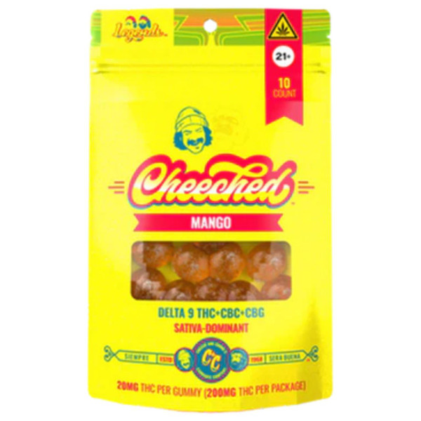 Cheech & Chong Legends Line 200mg 10ct Gummies 1pk Cheeched Mango