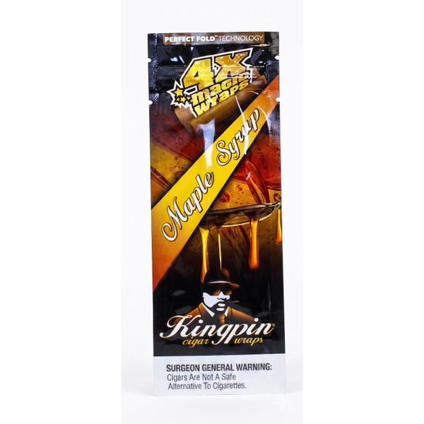KINGPIN CIGAR WRAPS -1PK -4CT Maple Syrup