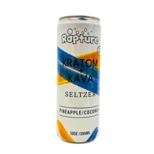 Rapture Kava Seltzer 12 OZ -100 MIT Pineapple Coconut