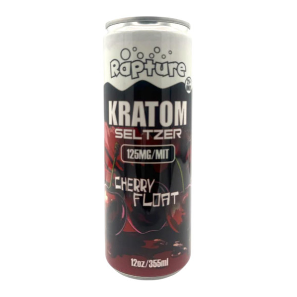 Rapture Kratom Seltzer 12 OZ -125 MIT Cherry Float