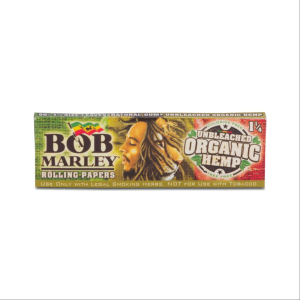 Bob Marley Rolling Papers Unbleached Organic Hemp 1PK-1 14