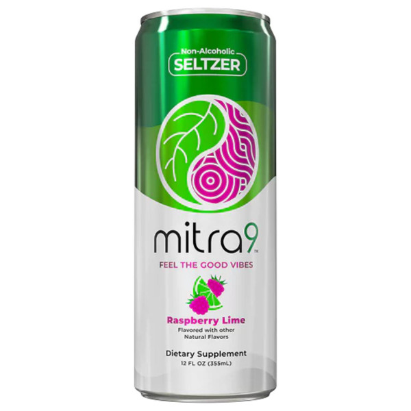 Mitra 9 Kratom Seltzer 12 OZ Raspberry Lime