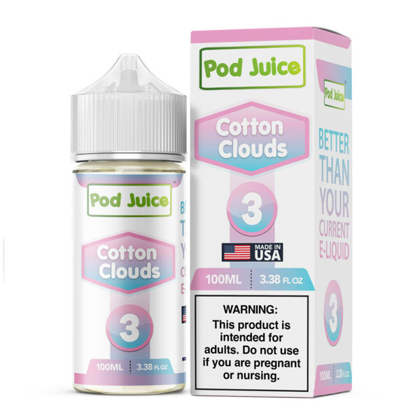 Pod Juice Cotton Clouds Nixodine 100ML E-Juice 3 MG