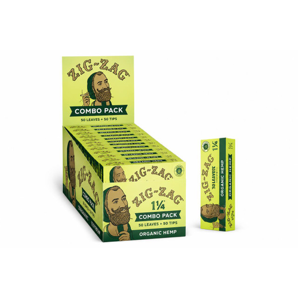 Zig Zag 1-14 Papers Carton 1PK - 50CT Organic Hemp