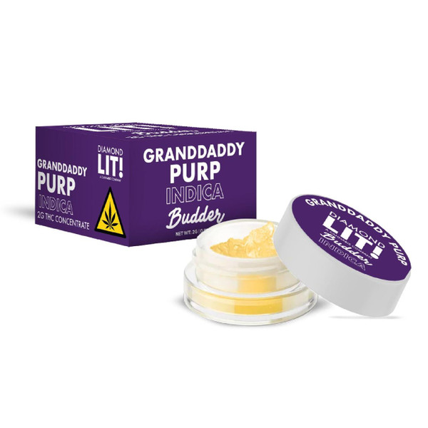 LIT Concentrate Budder Dabs 2G 1PK- Granddaddy Purple Indica