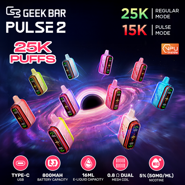 Geek Bar Pulse 2 25K Puff Disposable