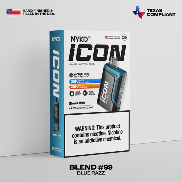 NYKD ICON 35K Puff Disposable Blend #2 Signature Tobacco