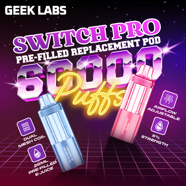 Geek Labs Switch Pro 60K Puffs Pre-filled Replacement Pod