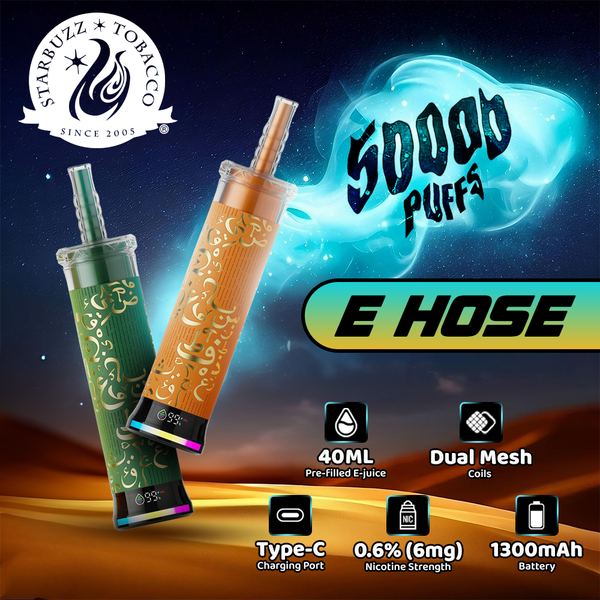 Starbuzz E Hose Disposable 50000 Puffs