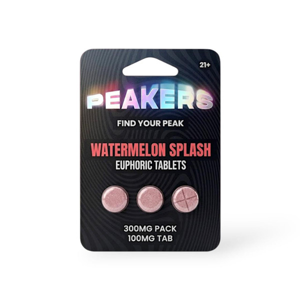 Peakers Euphoric Blend Tablets 300MG-3CT Watermelon Splash