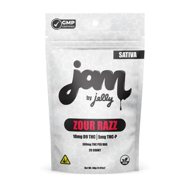 Jelly Jam D9THCP Gummies 300MG Zour Razz Sativa