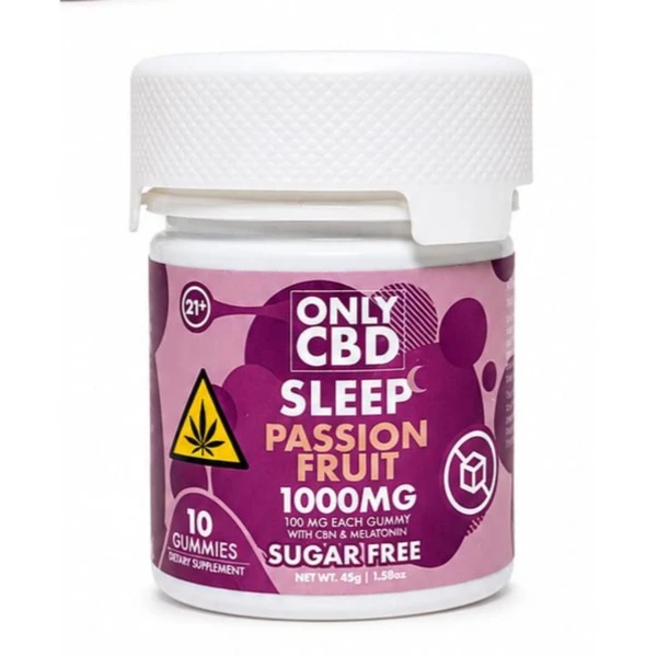 Only CBD Sugar Free Gummies 1000MG Passion Fruit