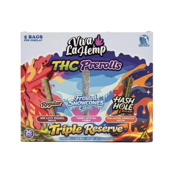 Viva la Hemp THC Triple Reserve Prerolls 2G-1PK
