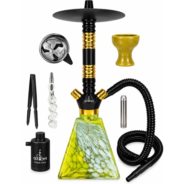 Aadhi Flame Premium Hookah Kit Orange