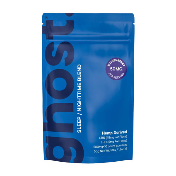 Ghost Wellness Sleep Nighttime Gummies 500MG - 10CT Boysenberry