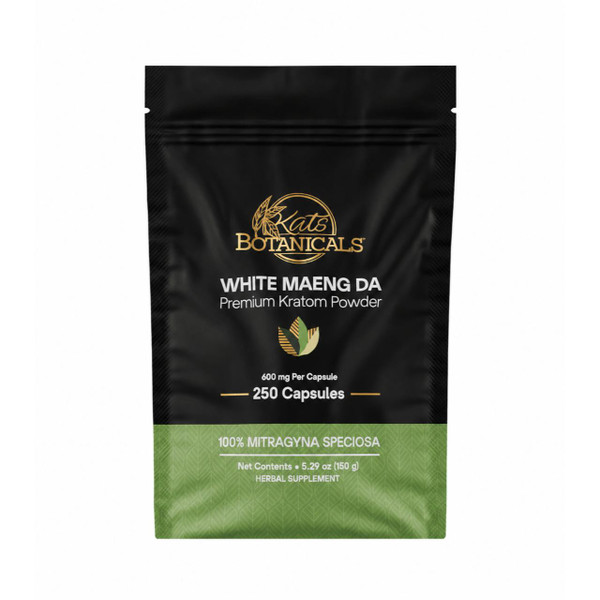Kats Kratom Capsules 250CT White Maeng Da