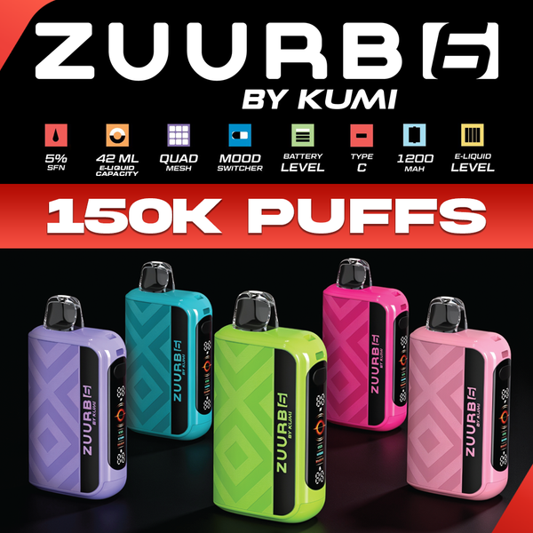 Zuurb 6 by KUMI 150K Puff Disposable