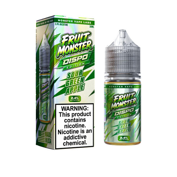 Fruit Monster Sour Green Apple Dispo Edition Salt 30ml E-Juice