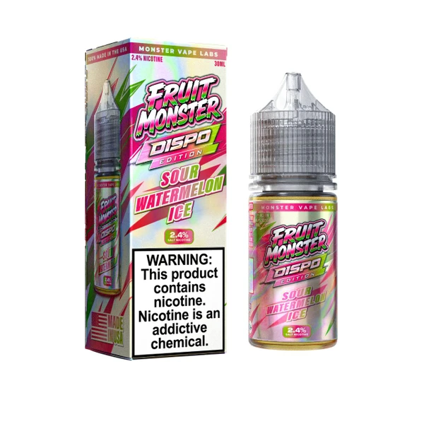 Fruit Monster Sour Watermelon Ice Dispo Edition Salt 30ml E-Juice