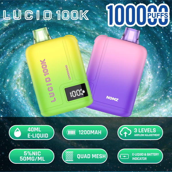 Lucid Nomz Disposable 100K Puffs