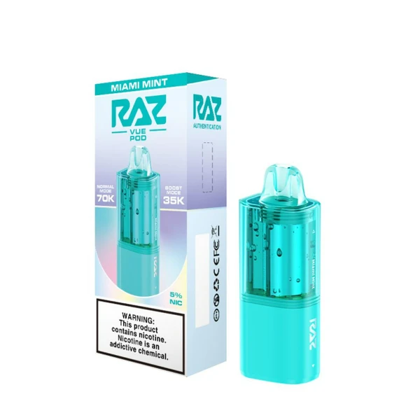 Raz VUE 70K Replacement Pod Cartridge Miami Mint