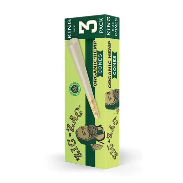 Zig Zag Organic Cones King Size 1PK-3CT