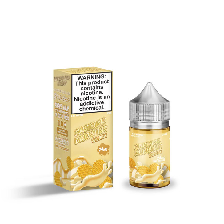 Custard Monster Vanilla Custard Salt 30ml eJuice by Jam Monster