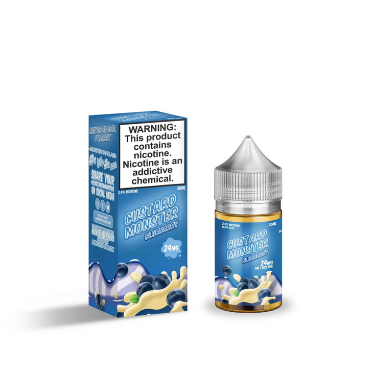 Custard Monster Blueberry Custard Salt 30ml eJuice by Jam Monster