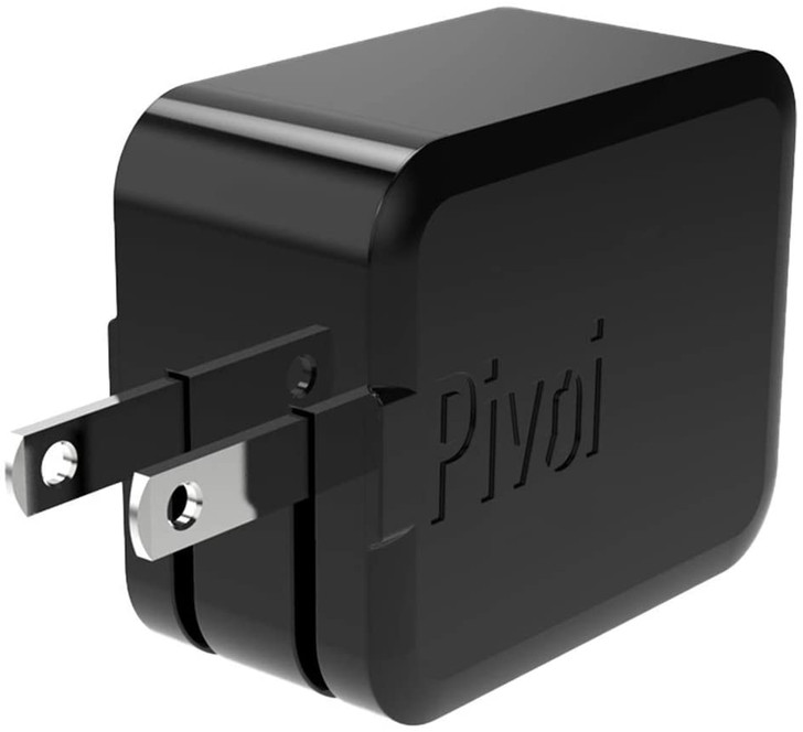 Pivoi 12W Dual USB Wall Charger, Black