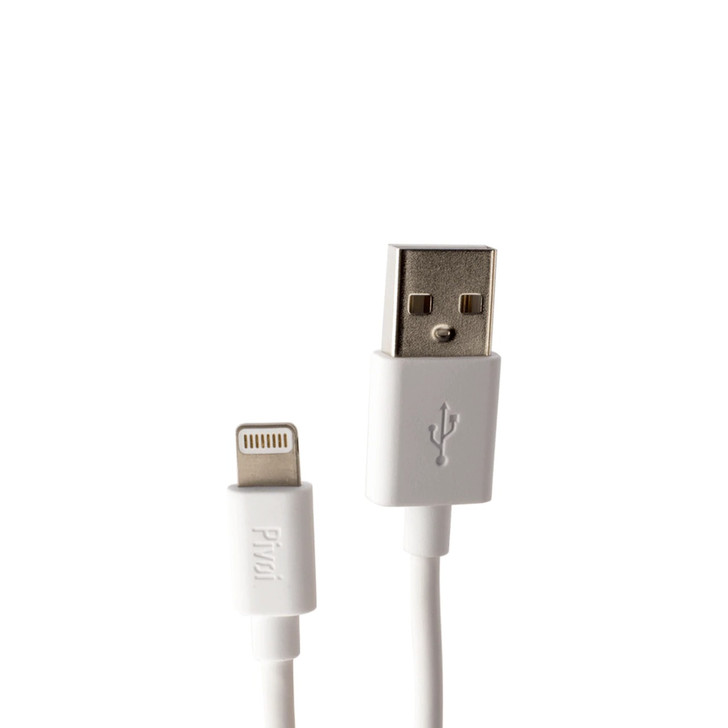 Pivoi USB to Lightning Cable [3.3FT Apple MFi Certified],White (Pack of 3)
